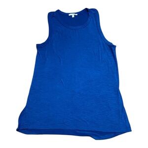 Fashion Nova Blue Sleeveless Relaxed Tank Top
